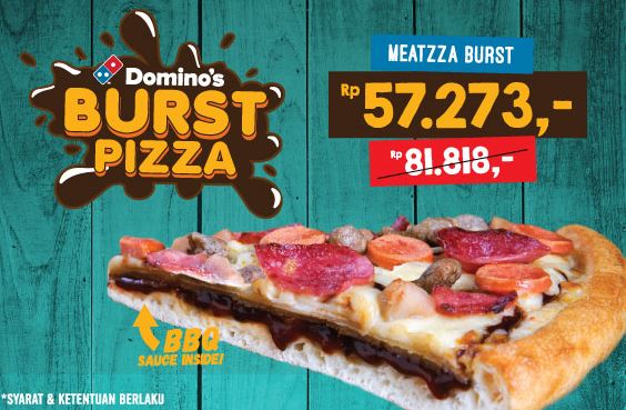  Meatzza BBQ Burst  di Domino Pizza Februari 2018