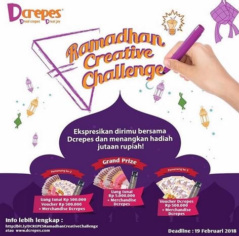  Ramadhan Creative Challenge di D'Crepes Februari 2018