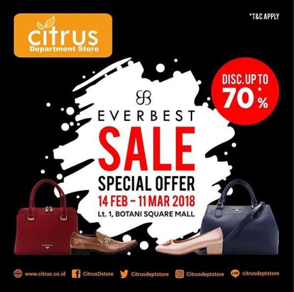  Everbest Sale Up to 70% at Citrus Dept Store February 2018