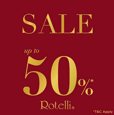  Discount Up to 50% from Rotelli February 2018