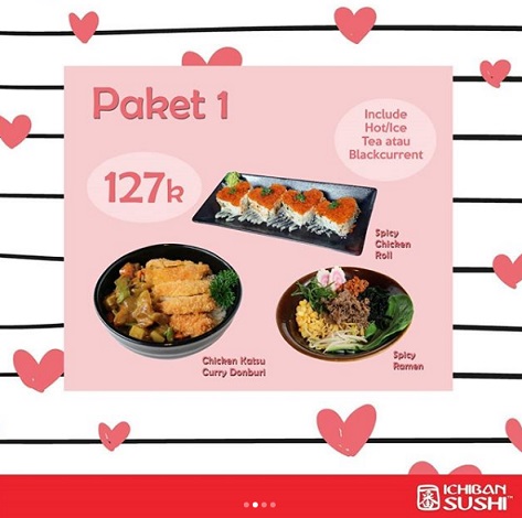  Special Price Package 1 Rp 127,000 at Ichiban Sushi February 2018
