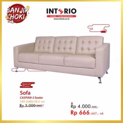  Special Price Sofa Caspian-3Seater from Interio February 2018