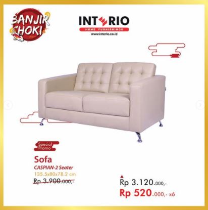  Promo Special Price Sofa Caspian-2Seater from Interio February 2018
