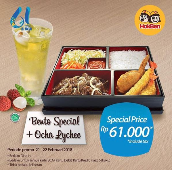  Special Price Rp 61.000 from HokBen February 2018