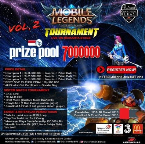  Mobile Legend Tournament at Grand Mal Bekasi February 2018