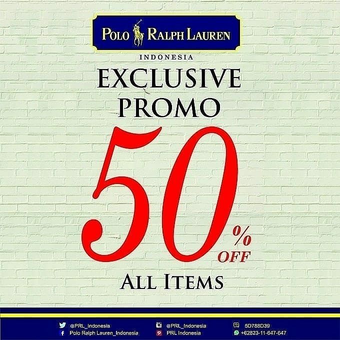  Discount Up to 50% from Polo Ralph Lauren February 2018