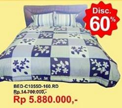  50% Off Bed-C1055D-160.RD from Interio February 2018