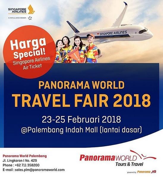  Panorama World Travel Fair 2018 di Palembang Indah Mall Februari 2018