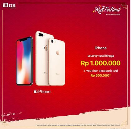  Get Cash Voucher Rp 1.000.000 + Rp 500.000 from iBox February 2018