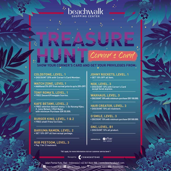  Treasure Hunt Promo from Beachwalk March 2018
