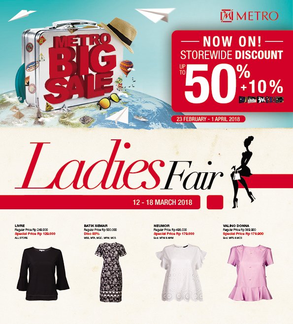  Ladies Fair Promotions from Metro Dept Store March 2018