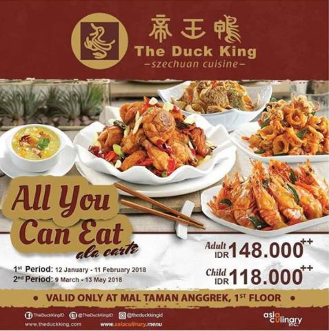  All You Can Eat on Duck King March 2018