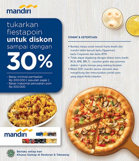  Discount 30% at Pizza Hut March 2018
