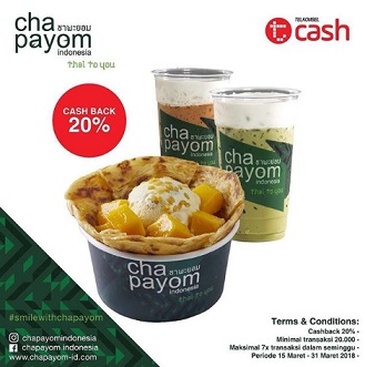  20% Cashback promo with TCash at Chapayom March 2018