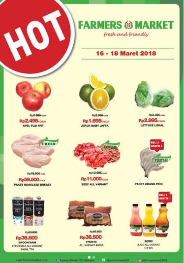  Weekend Promotion at Farmers Market March 2018