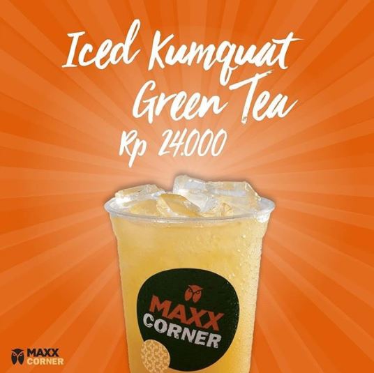  Promo Iced Kumquat Green Tea di Maxx Corner Maret 2018