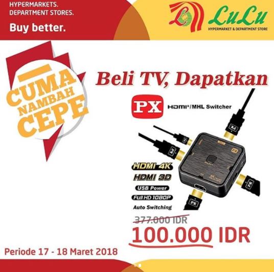  Special Price HDMI/MHL Switcher at Lulu Hypermarket March 2018