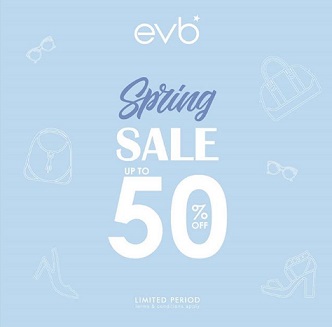  Promo Spring Sale Discount Up to 50% from EVB March 2018