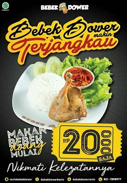  Promo Special Price Rp 20,000 from Bebek Dower March 2018