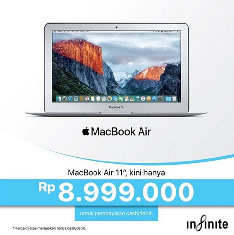  Harga Spesial Rp 8.999.000 MacBook Air 11