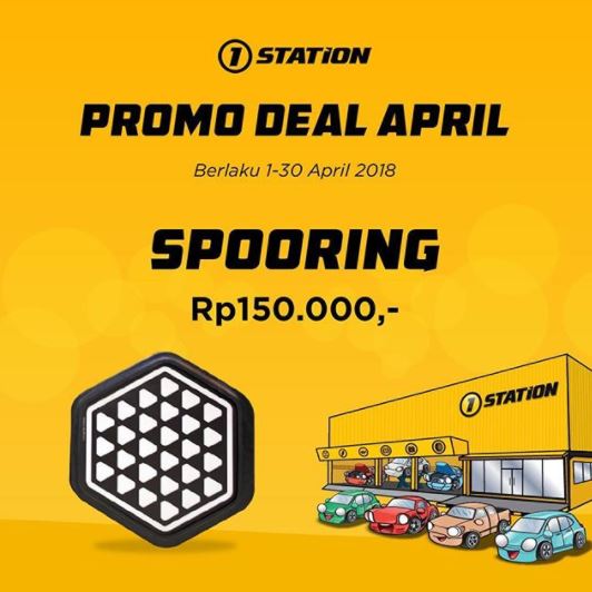  Promo Deal April Spooring Rp 150.000 at 1 Station April 2018