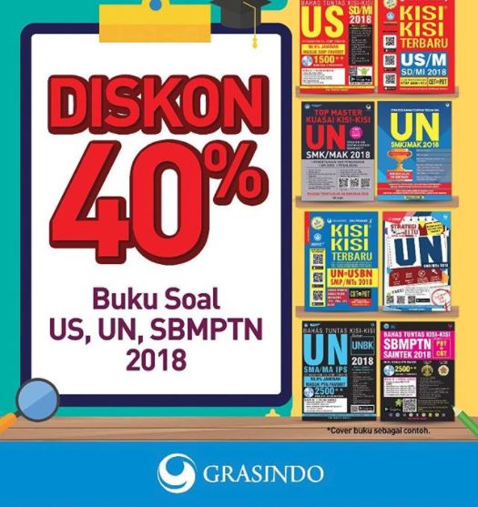  Diskon 40% dari Gramedia April 2018