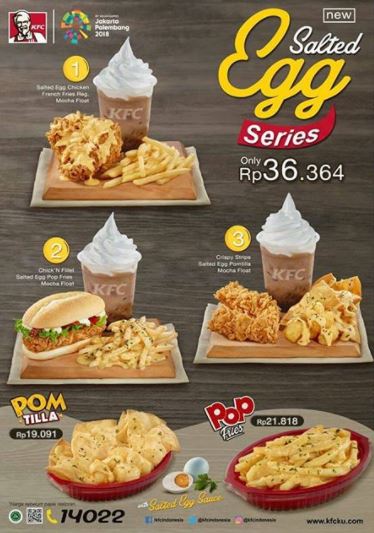  Salted Egg Series Promo at KFC April 2018