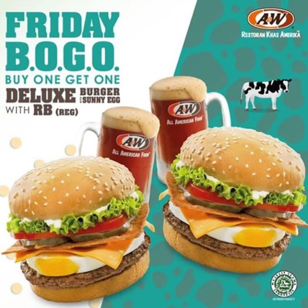  Buy 1 Get 1 Free from A&W April 2018