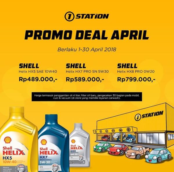  Oil Service Promotion at 1Station April 2018