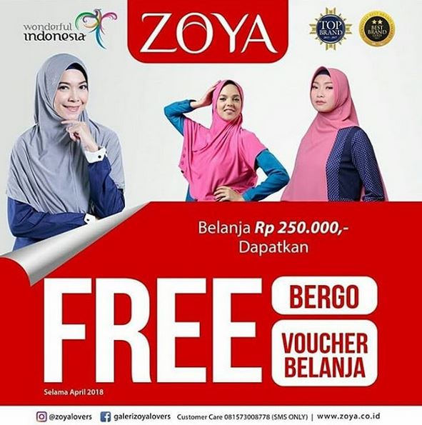  Free Shopping Voucher from Zoya April 2018