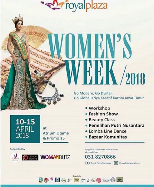  Women's Week 2018 di Royal Plaza April 2018