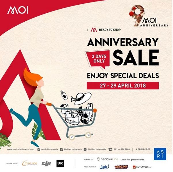  Anniversary Sale at Mall Of Indonesia April 2018