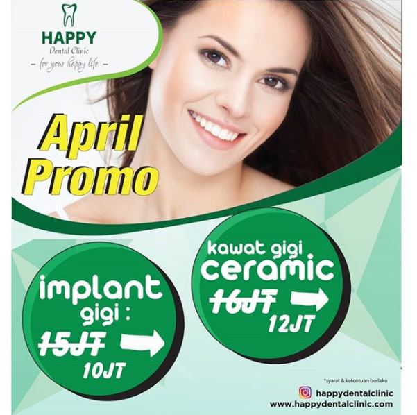  Promo April dari Happy Dental Clinic April 2018