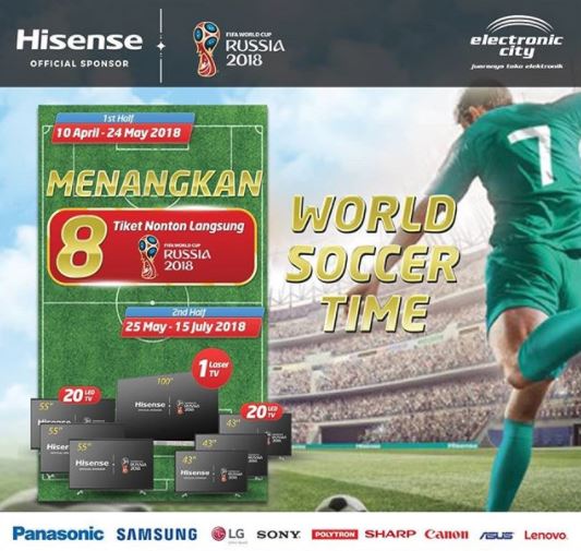  Win Football World Cup 2018 Tickets from Electronic City April 2018