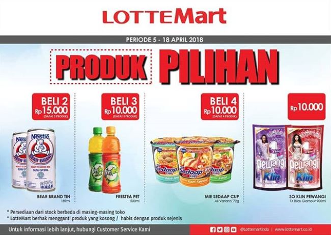  Selected Product Promotion from Lotte Mart April 2018