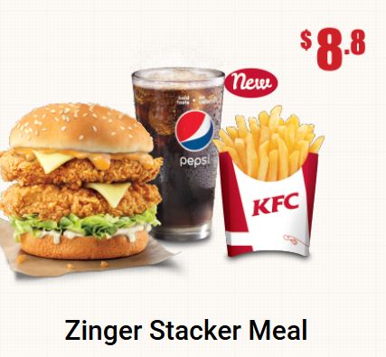  Zinger Stacker Meal Promotion at KFC April 2018