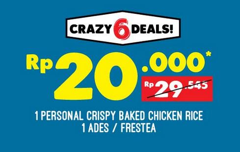  Personal Crispy Baked Chicken Rice Promotion at Domino Pizza April 2018