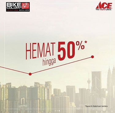  Save Up to 50% Bike Colony at Ace Hardware April 2018