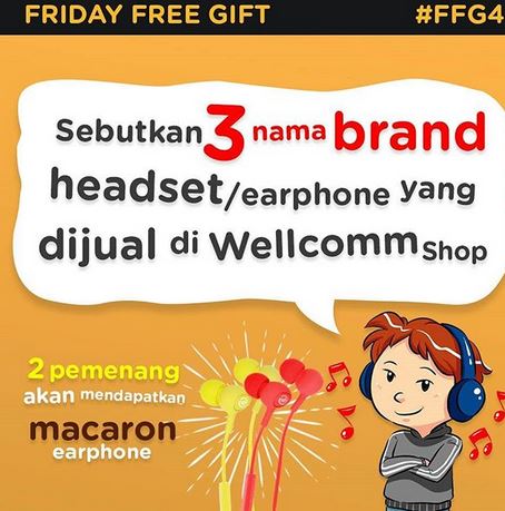  Friday Free Gift 4 at Wellcomm Shop April 2018