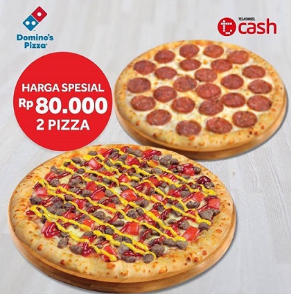  Buy 2 Pizza Only Rp 80.000 at Domino's Pizza April 2018