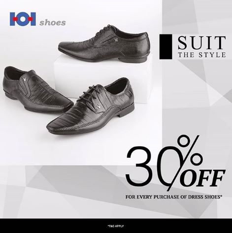 Discount 30% from 101Shoes April 2018