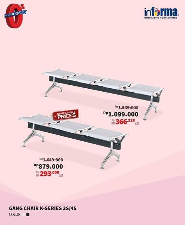  Special Price Gang Chair K-Series from Informa April 2018