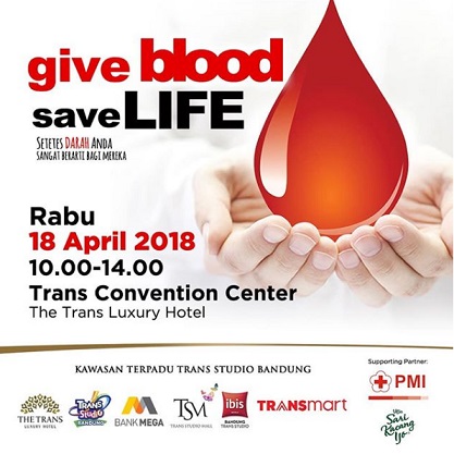  Blood Donation Event at Trans Studio Mall Bandung April 2018