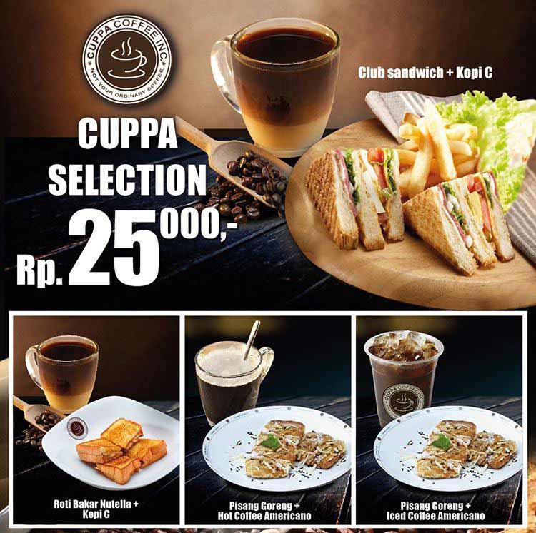  Promo Cuppa Selection dari Cuppa Coffee April 2018