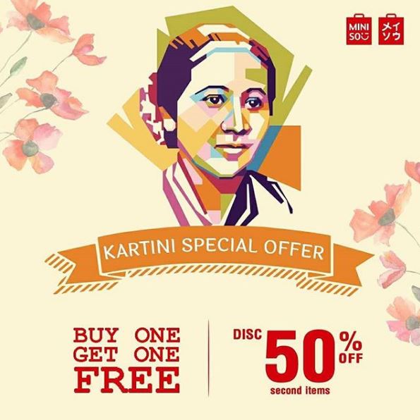  Special Promo Kartini Day at Miniso April 2018