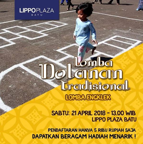  Traditional Dolanan Contest (Engklek) at Lippo Plaza Batu April 2018