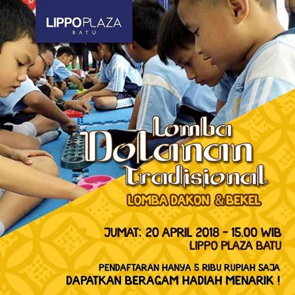  Traditional Dolanan Contest (Dakon & Bekel) at Lippo Plaza Batu April 2018