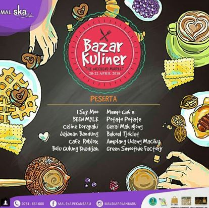 Bazar Kuliner di Mall Ska Pekanbaru April 2018