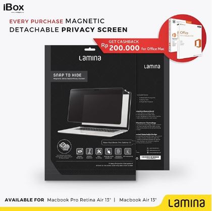  Potongan Rp 200.000 Office Mac Lamina dari iBox April 2018