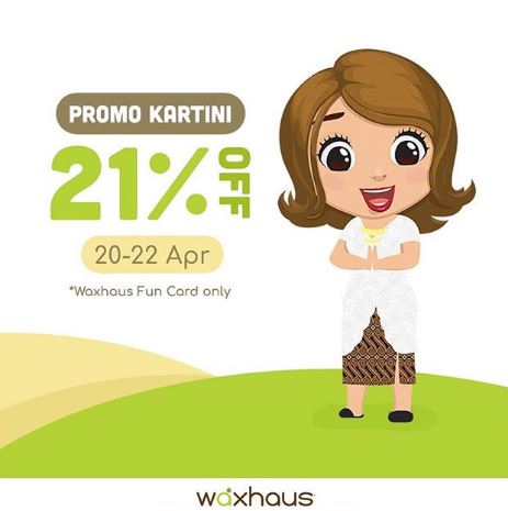  Discount  21% from Waxhaus April 2018